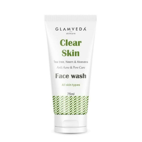 Glamveda Clear Skin Tea Tree, Neem & Aloe Anti Acne Face Wash